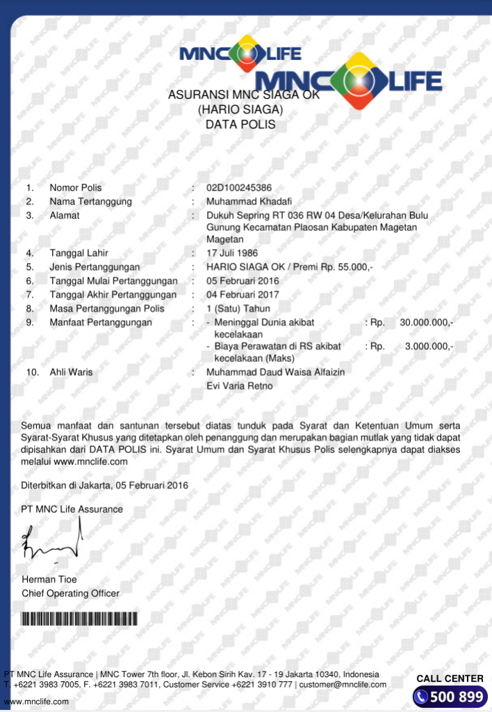 Hario Business Partner saya sudah dapat bonus nya, silahkan di coba