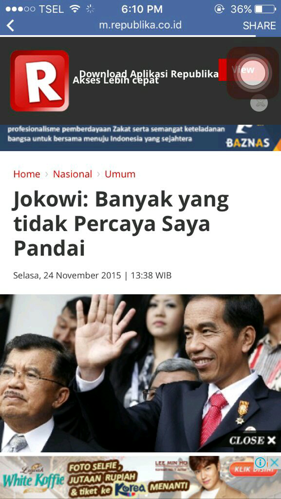 Popularitas Jokowi Semakin Turun Karena Rakyat Semakin Pintar