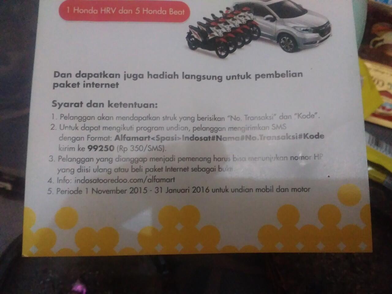 Antara ae, Indosat dan Alfamart