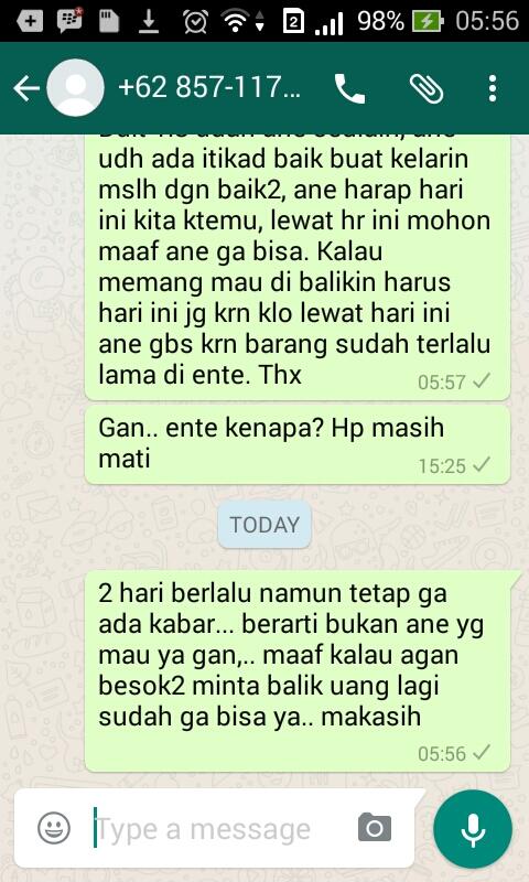 &#91;ask&#93; Sedikit problem dengan seorang buyer