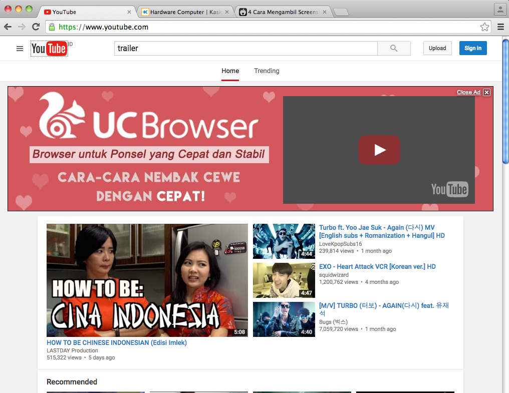 &#91;TOLONG GAN&#93; Ane buka YouTube di iMac ada suara tapi gak ada gambarnya. Kenapa ya?