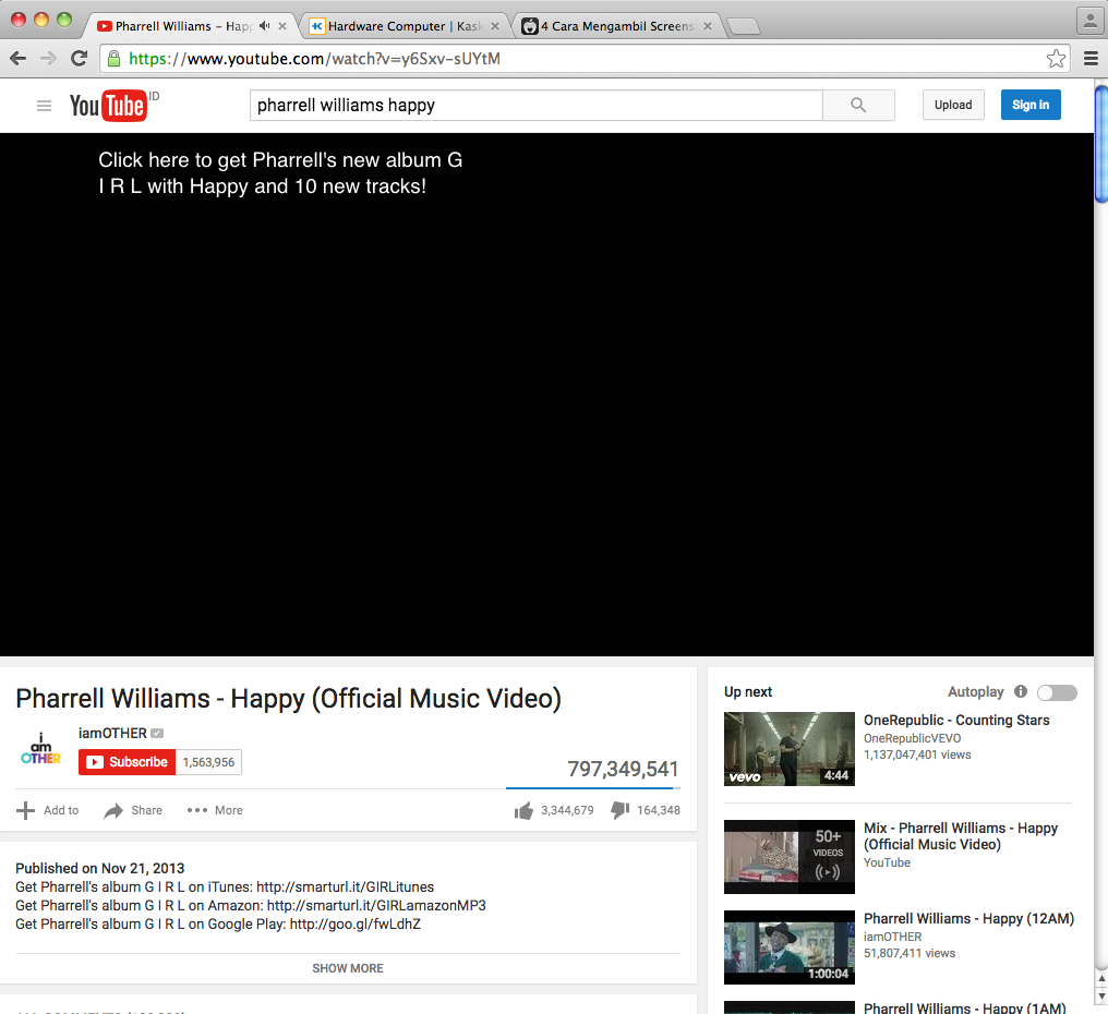 &#91;TOLONG GAN&#93; Ane buka YouTube di iMac ada suara tapi gak ada gambarnya. Kenapa ya?