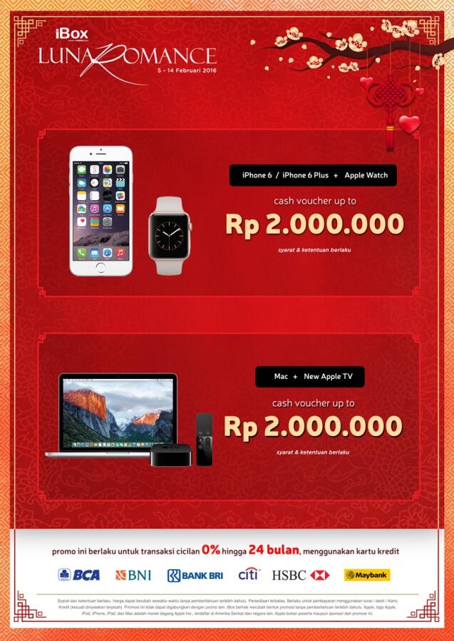 &#91;CASHBACK UP TO RP 2 JT&#93; Promo Luna Romance iBox