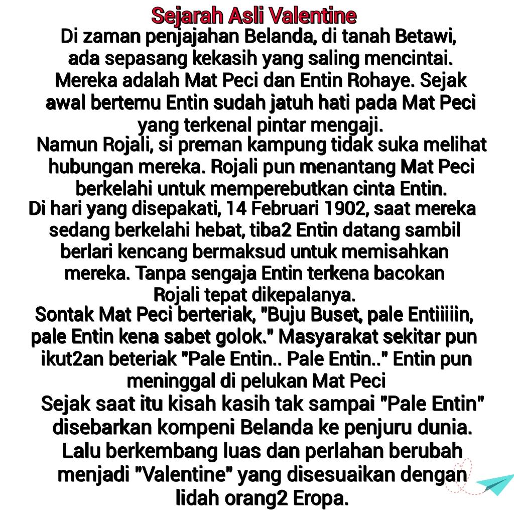 Sejarah Valentine Versi Asli