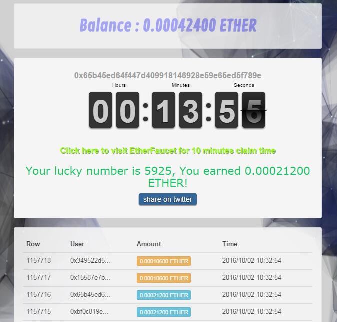 &#91;bitkominer&#93; ETHEREUM faucet, klaim tiap 15 menit -- kaga boleh pake bot