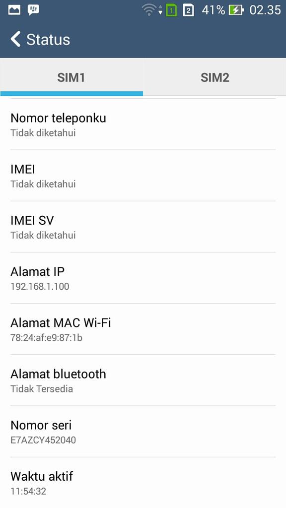 (Ask) Zenfone 5 T00J null imei solusinya apa gan? Help me