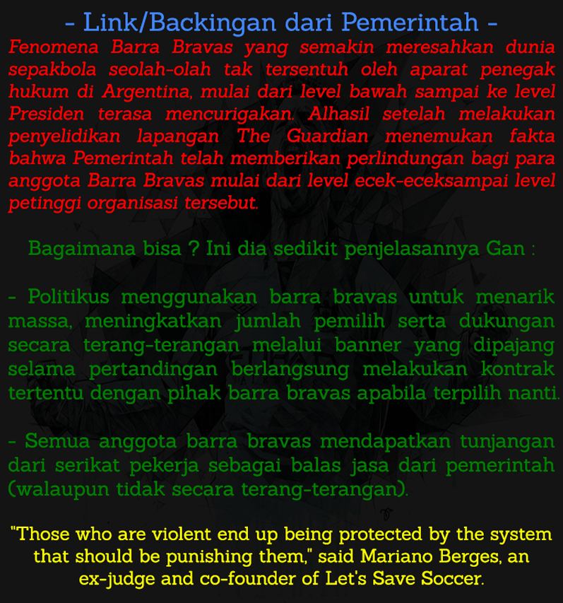 ● ● ● The Barra Bravas : Sisi Kelam Dari Dunia Sepakbola Argentina