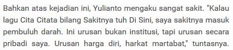 ALAY...!!! JAKSA AGUNG YULIANTO: SAKITNYA TUH PEMBULU DARAH 