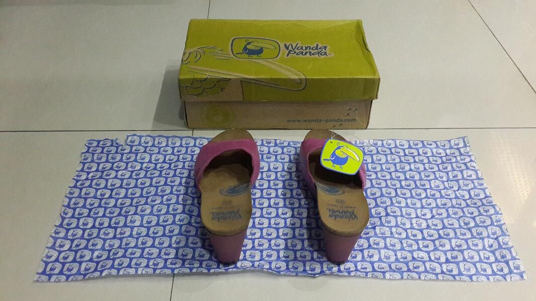 Sepatu Sandal WANDA PANDA (Magenta Purple) Uk 37, BNIB (NEW) Murah ! Bagus !