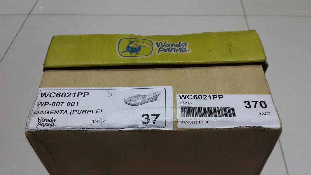 Sepatu Sandal WANDA PANDA (Magenta Purple) Uk 37, BNIB (NEW) Murah ! Bagus !