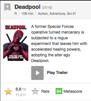 PERINGATAN!! Tolong Di Ingat Film Deadpool (Marvel) bukan untuk anak2x