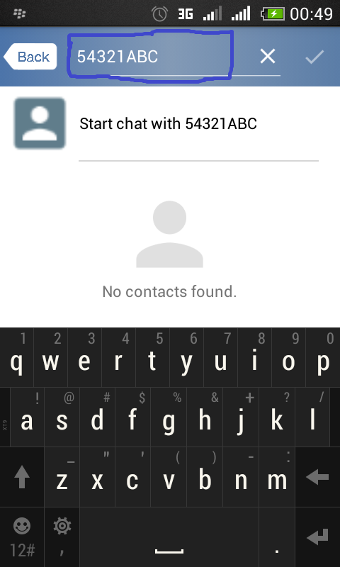 Chat di BBM tanpa invite PIN.