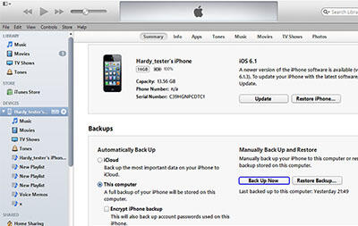 Cara Backup iPhone iPad iPod Via iTunes