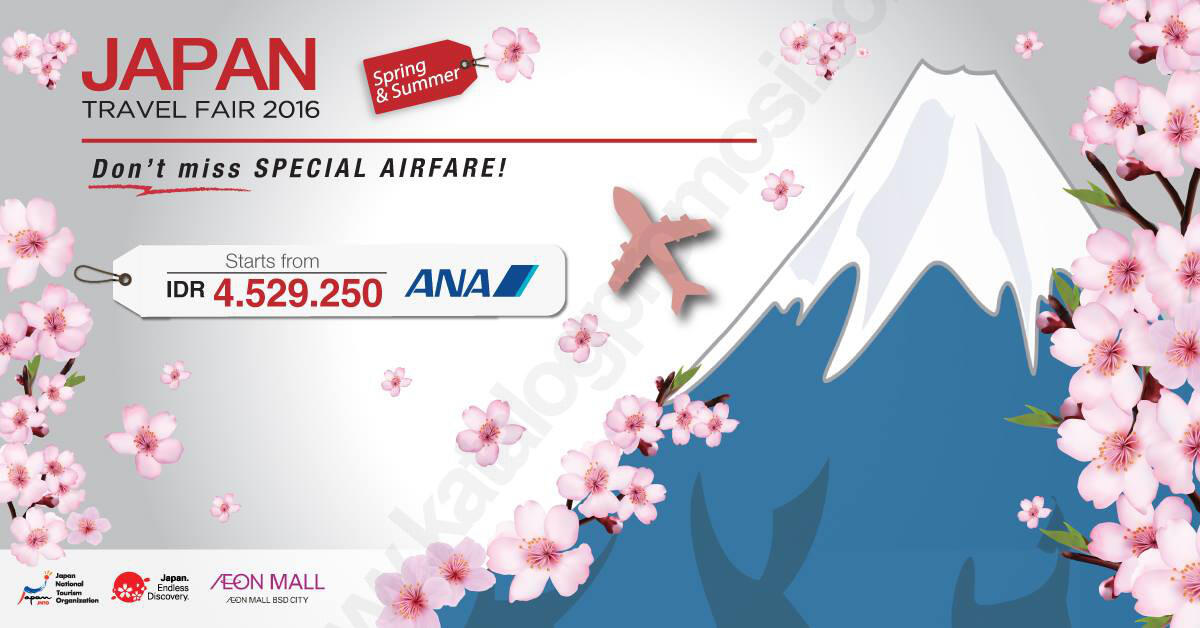 &#91;SPECIAL OFFER&#93; JAPAN TRAVEL FAIR 2016 di AEON MALL ~14 Feb '16
