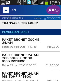Sangat kecewa dgn layanan internet AXIS GSM