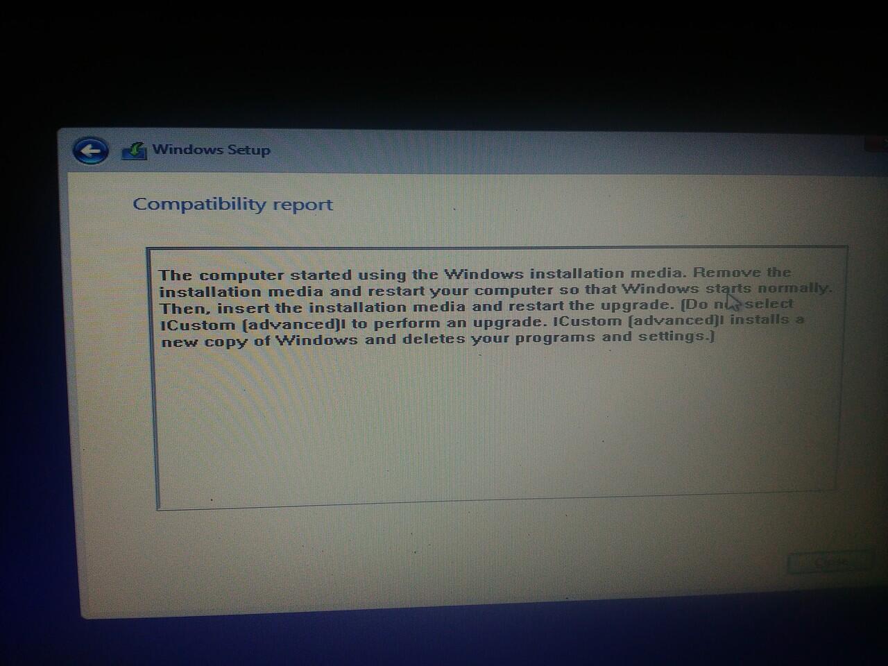 problem instal win 8.1