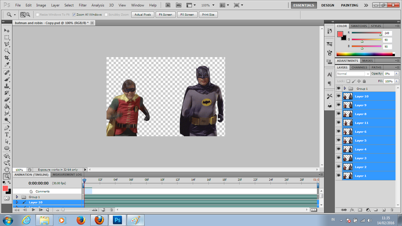 Cara menggabungkan Gif dengan Sotosop