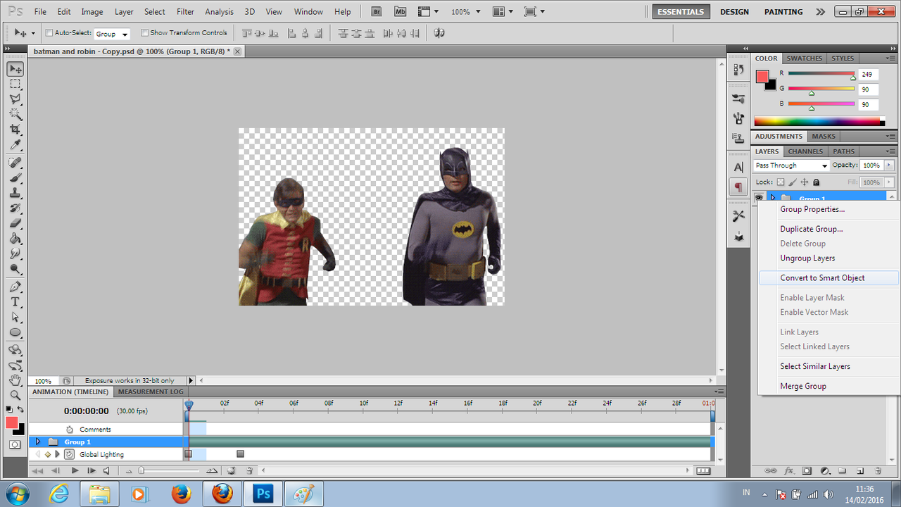 Cara menggabungkan Gif dengan Sotosop