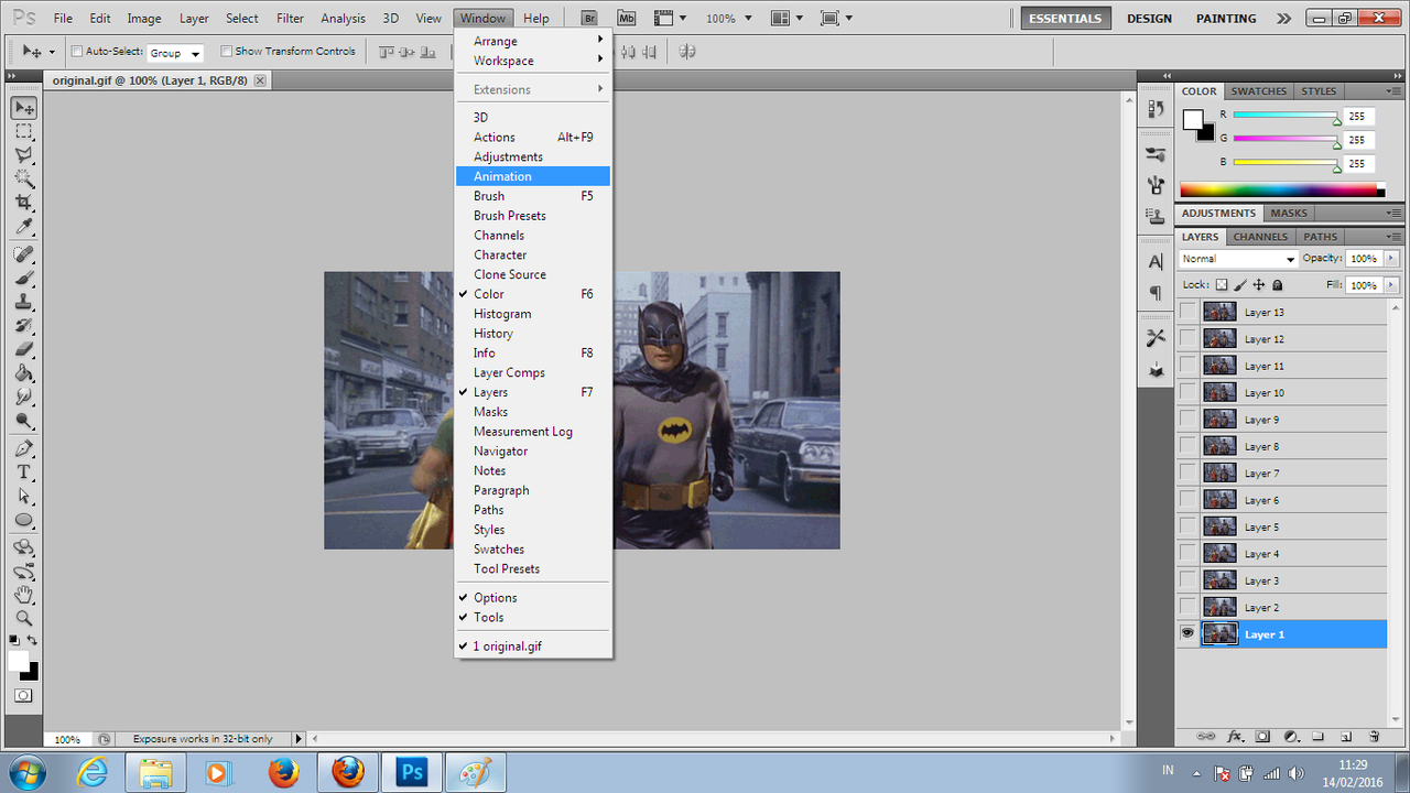 Cara menggabungkan Gif dengan Sotosop