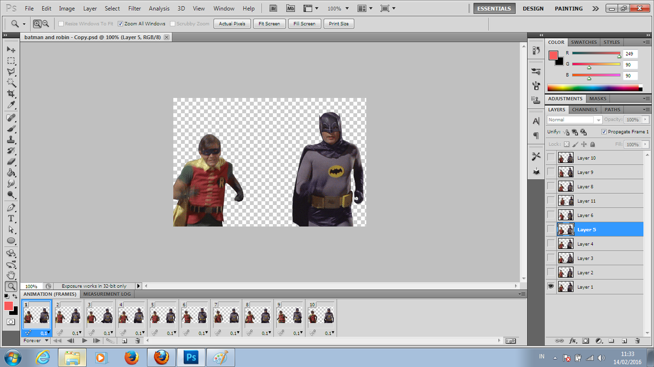 Cara menggabungkan Gif dengan Sotosop