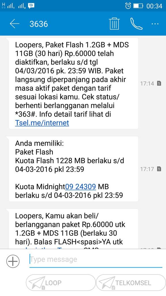 KEKECEWAAN TERHADAP PEMBODOHAN YANG DILAKUKAN LAYANAN INTERNET SIMPATI LOOP!!!