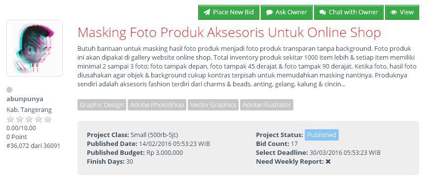 &#91;KERJA SECARA REMOTE&#93; Masking Foto Produk Aksesoris Untuk Online Shop