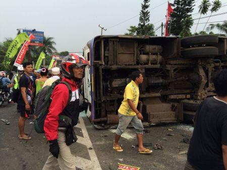 Tujuh Kendaraan Terlibat Kecelakaan di Puncak