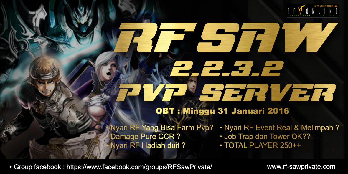 RF SAW 2.2.3.2 PVP SERVER INDONESIA 2016