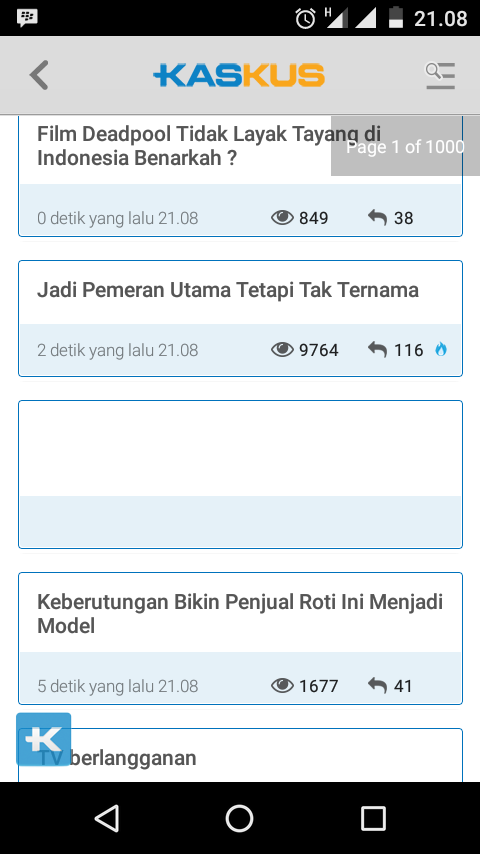 (Help) Tampilan kaskus di kaskus apl android error