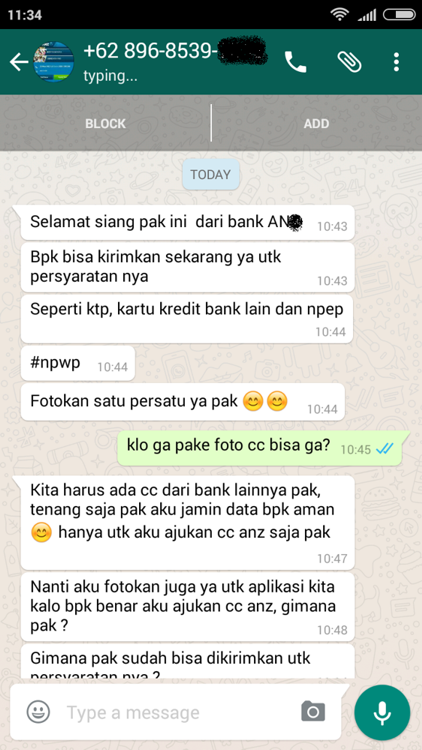 (ASK) Memberikan Foto Kartu Kredit ke Marketing, Amankah?