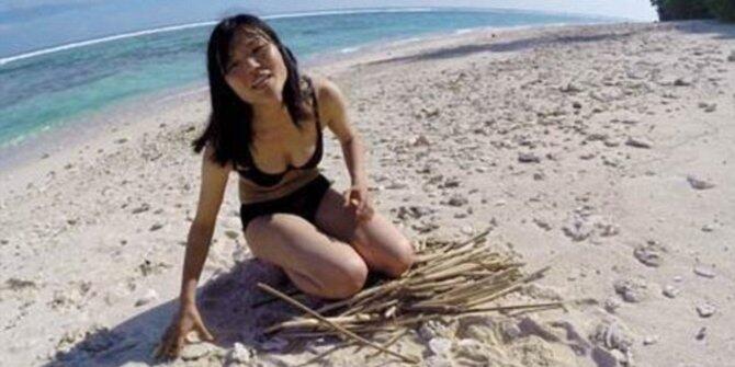 Gadis ini hidup sendiri di pulau kosong Indonesia selama 19 hari