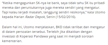 Wow... gadaikan SK, untuk Invest di KSP Pandawa Mandiri Group ?.