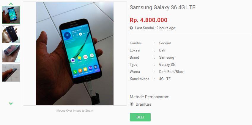 Samsung Galaxy S6, Kaskus Jual Beli Termurah gan! Buruan dah masup!
