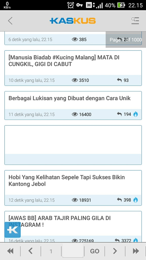kaskus mulai lemot/angpao gak turun&quot; bug di kaskus app