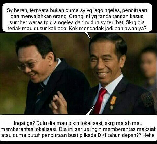 Ahok Samakan Pelacur spt Koruptor, Berarti "Koruptor" Sumber Waras Juga (Andi Arief)