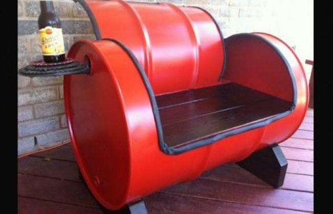 Jangan Buang Drum Bekas, Karena Bisa Jadi Perabot Rumah Yang Cantik