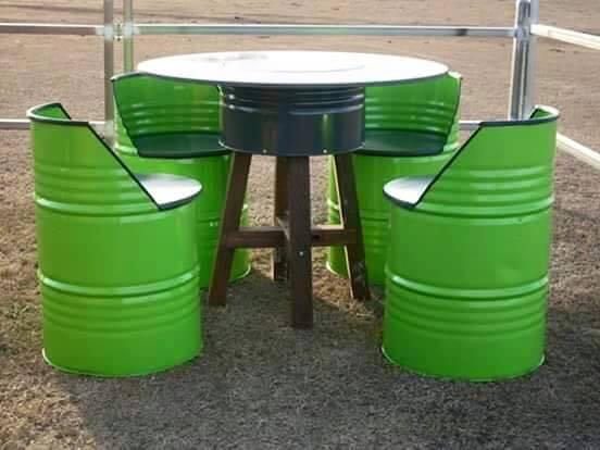 Jangan Buang Drum Bekas, Karena Bisa Jadi Perabot Rumah Yang Cantik