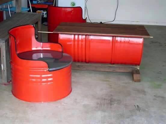 Jangan Buang Drum Bekas, Karena Bisa Jadi Perabot Rumah Yang Cantik