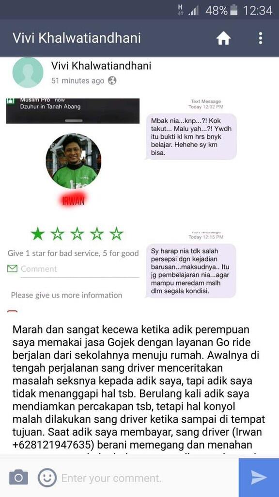 Setelah Heboh Kasus Sebelumnya, Driver Gojek Mengumpat dan Mengancam Penumpangnya