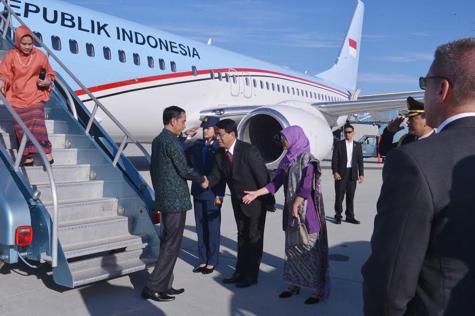 Iriana Jokowi Tampil Berhijab di Amerika Serikat