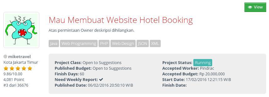 &#91;LOWONGAN FREELANCER&#93; Mau Membuat Website Hotel Booking