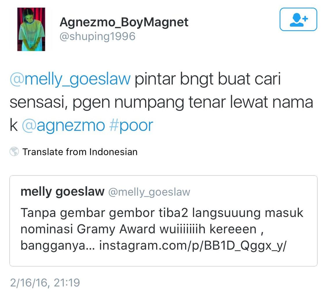 JOEY ALEXANDER LIBAS AGNEZ MO DI AMERIKA &amp; MELLY GOESLAW DIBULLY LAGI NIC