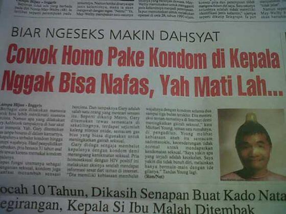 Refreshing: Kumpulan Foto Headline dan Berita Koran Paling Lucu (18+!!)