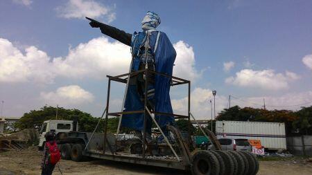 Patung Soekarno-Hatta di Bandara Mulai Dipindahkan