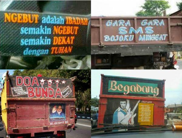 Kumpulan Tulisan di Truk yang Bikin Ngakak!