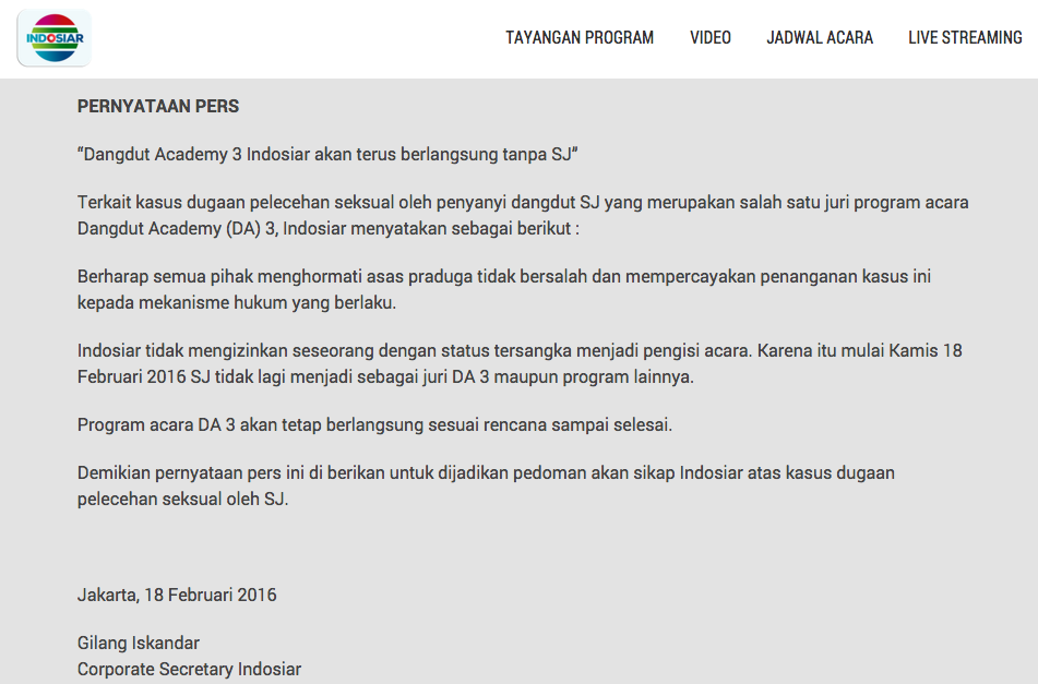 Saipul Jamiell Resmi Dikeluarkan Dari 'Dangdut Academy 3'