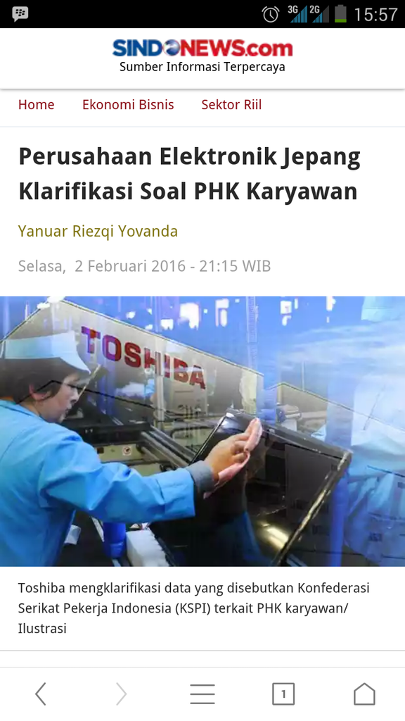 toshiba visual tidak bangkrut hanya diaukisi