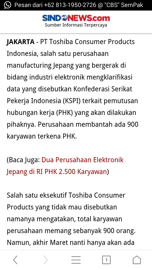 toshiba visual tidak bangkrut hanya diaukisi