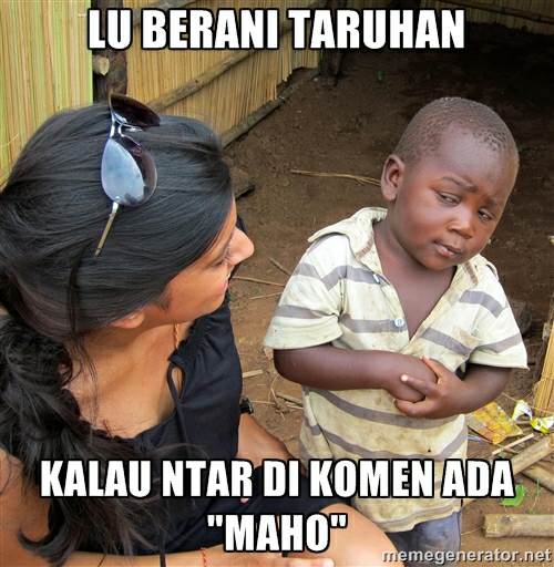 &#91;awas kesindir&#93; manusia jangan sampai punah &#91;meme&#93;