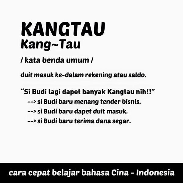 Bahasa Gaul Sehari-hari Orang Indo-Chinese